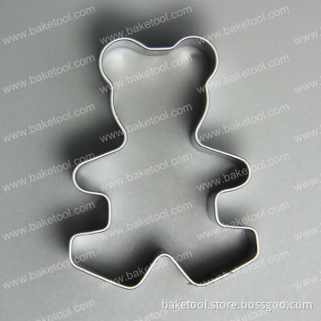 Food Grade Stainless Steel Teddy Bear Shape Cookie Cutter Cookie Tools
